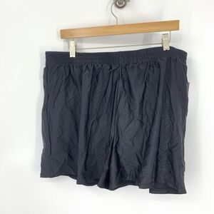 Swimsuits For All Women Size 18 1X Swim Shorts Black Liner Pull On 4" High Rise